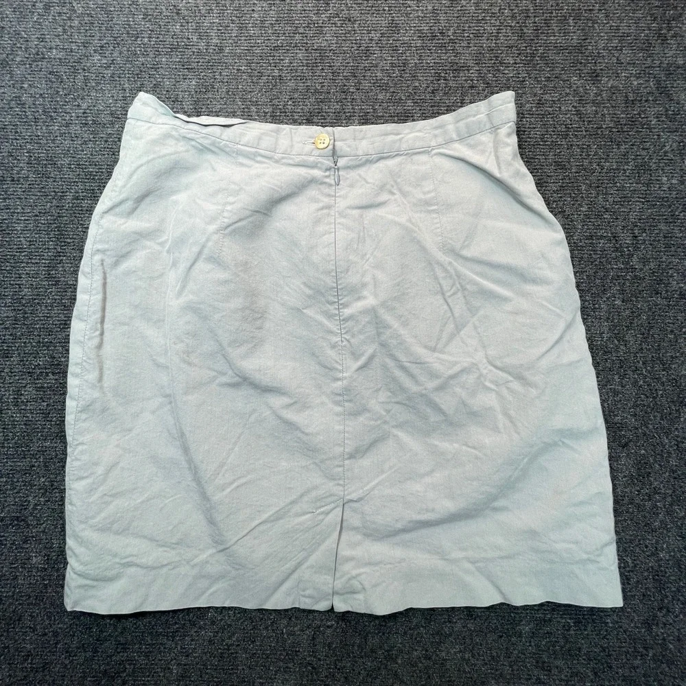 Banana Republic Pencil Mini Skirt Womens 14 Grey Made in Italy Y2K Dark Academia